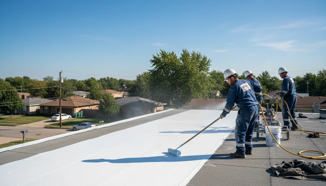 Commercial roof coating in Sanford, MI near me